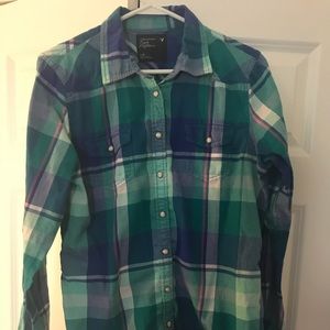 American Eagle flannel size large